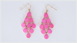 Earring original image for clipping path and background cut out