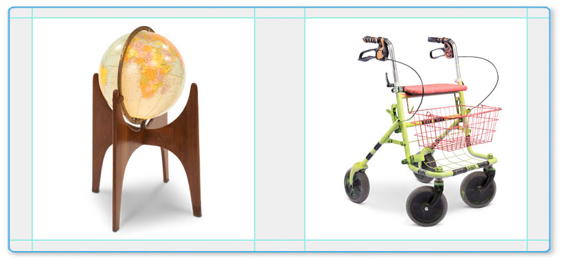 Globe and shopping trolley image ready for e-commerce website