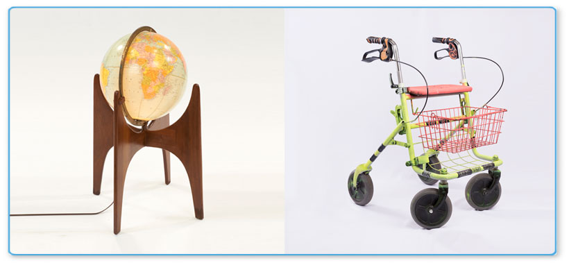 Globe and shopping trolley for e-commerce image optimization