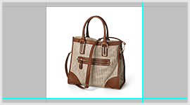 Ladies bag white background and shadow effects for e-commerce ready