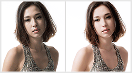 Model beauty high-end photo retouching and skin clean-up