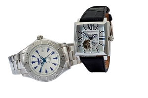 Men's hand watches with dialer perfect photo on white background