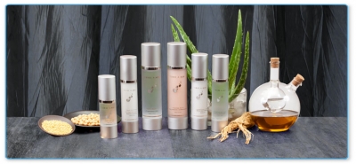 Aloe vera cosmetics for background cut out and shadow making